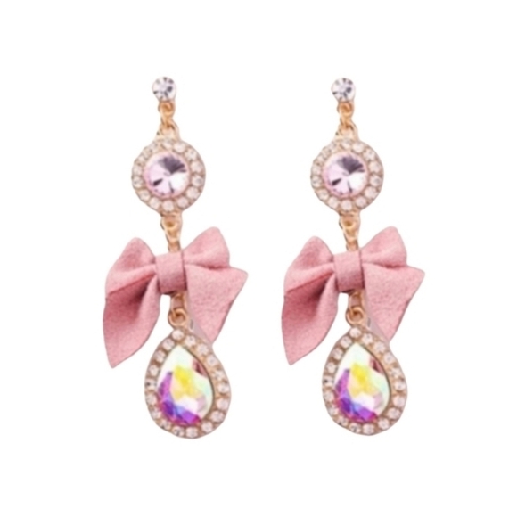 Rhinestone Teardrop Rarrings - Picture 1 of 4